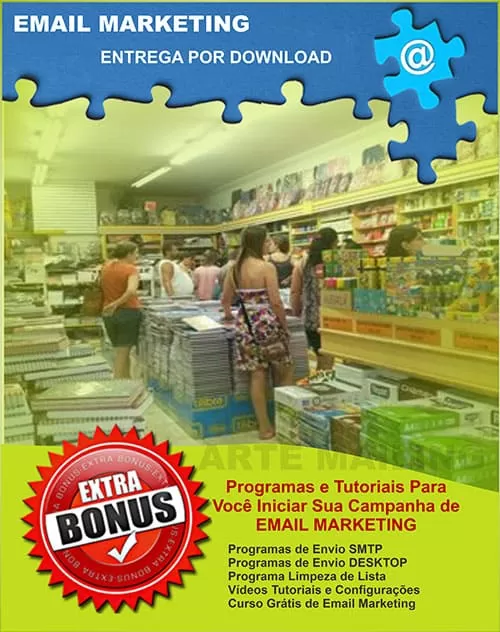 Lista de Emails Papelarias Online